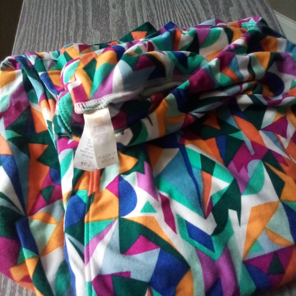 Colorful Geometric Pattern LuLaRoe Leggings TC2